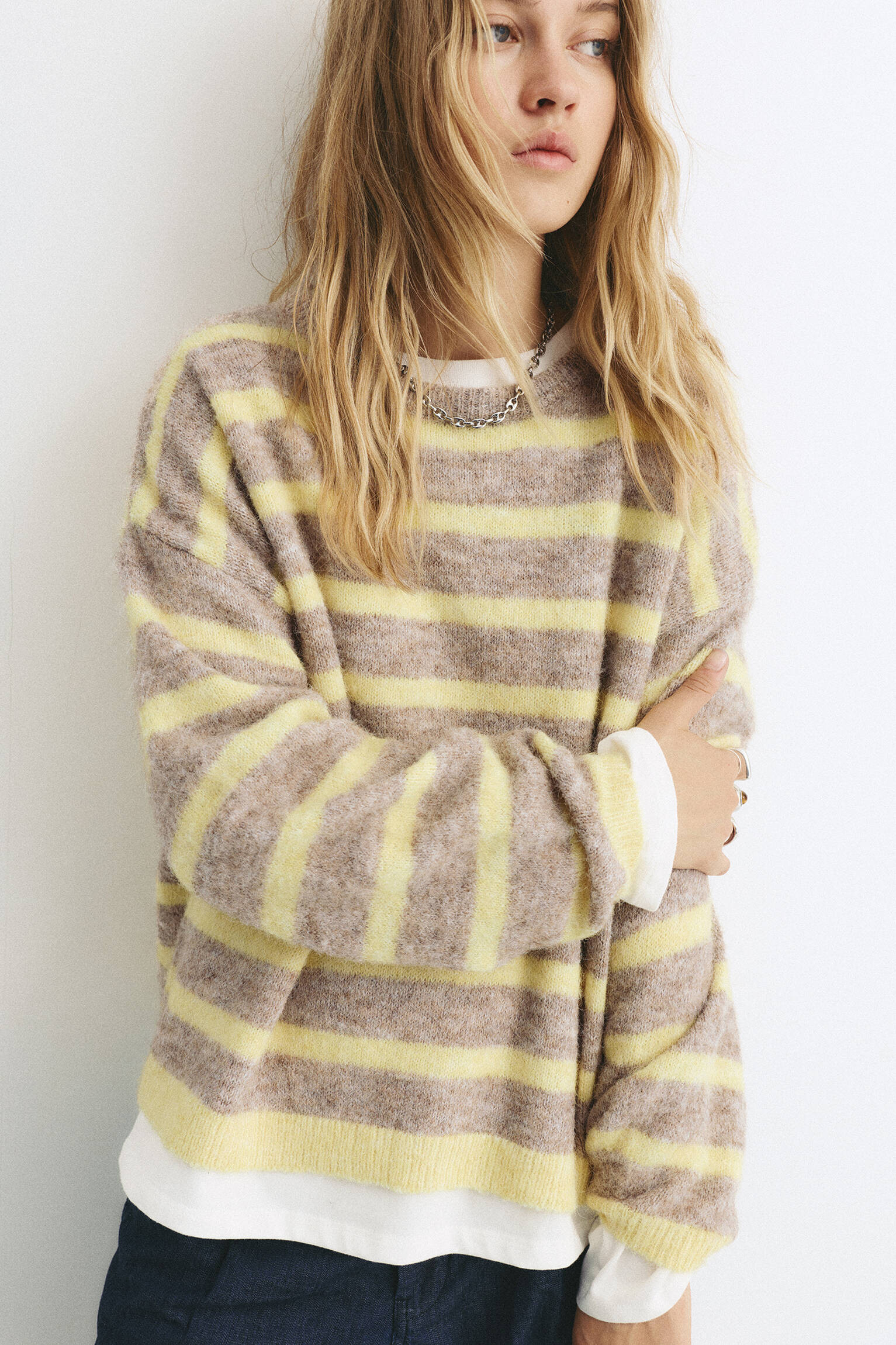 Striped sweater - pull&bear | PULL and BEAR UK