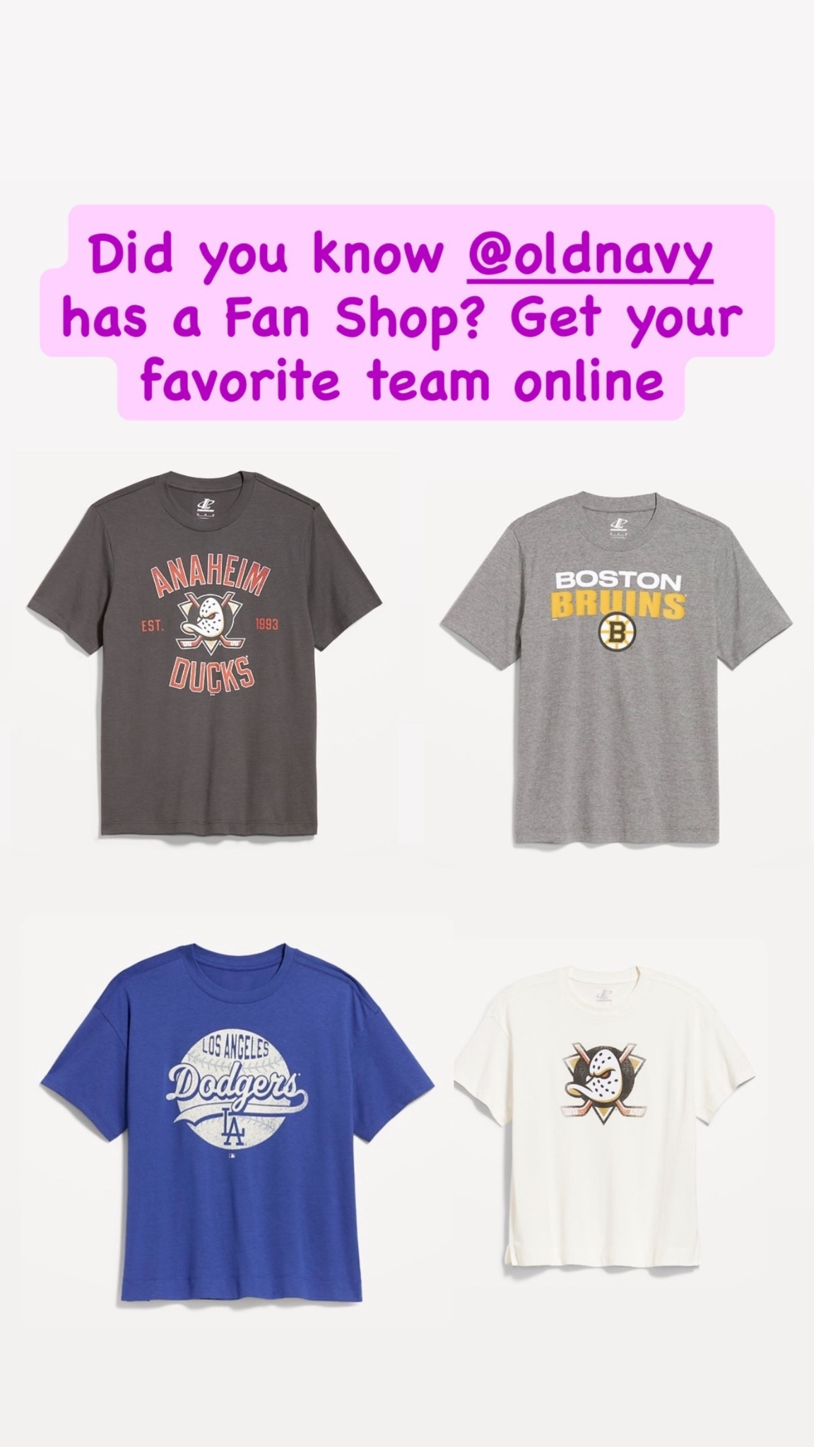 Check out The Fan Shop on @oldnavy’s website. Most teams available in Women’s, Men’s and kid’s sizes

#LTKootd