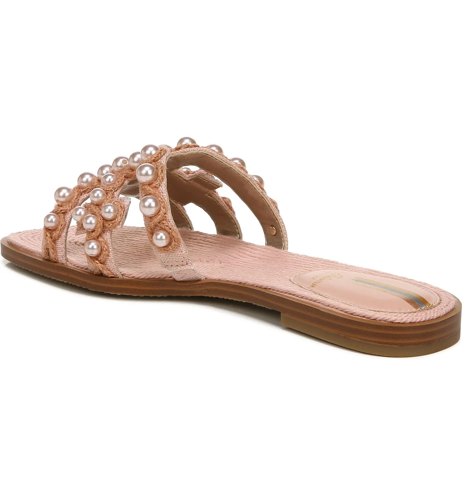 Sam Edelman Bay Imitation Pearl Cutout Slide Sandal | Nordstrom | Nordstrom
