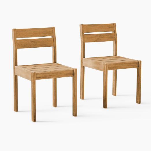 OPEN BOX: Playa Outdoor Dining Chairs (Set of 2) | West Elm (US)
