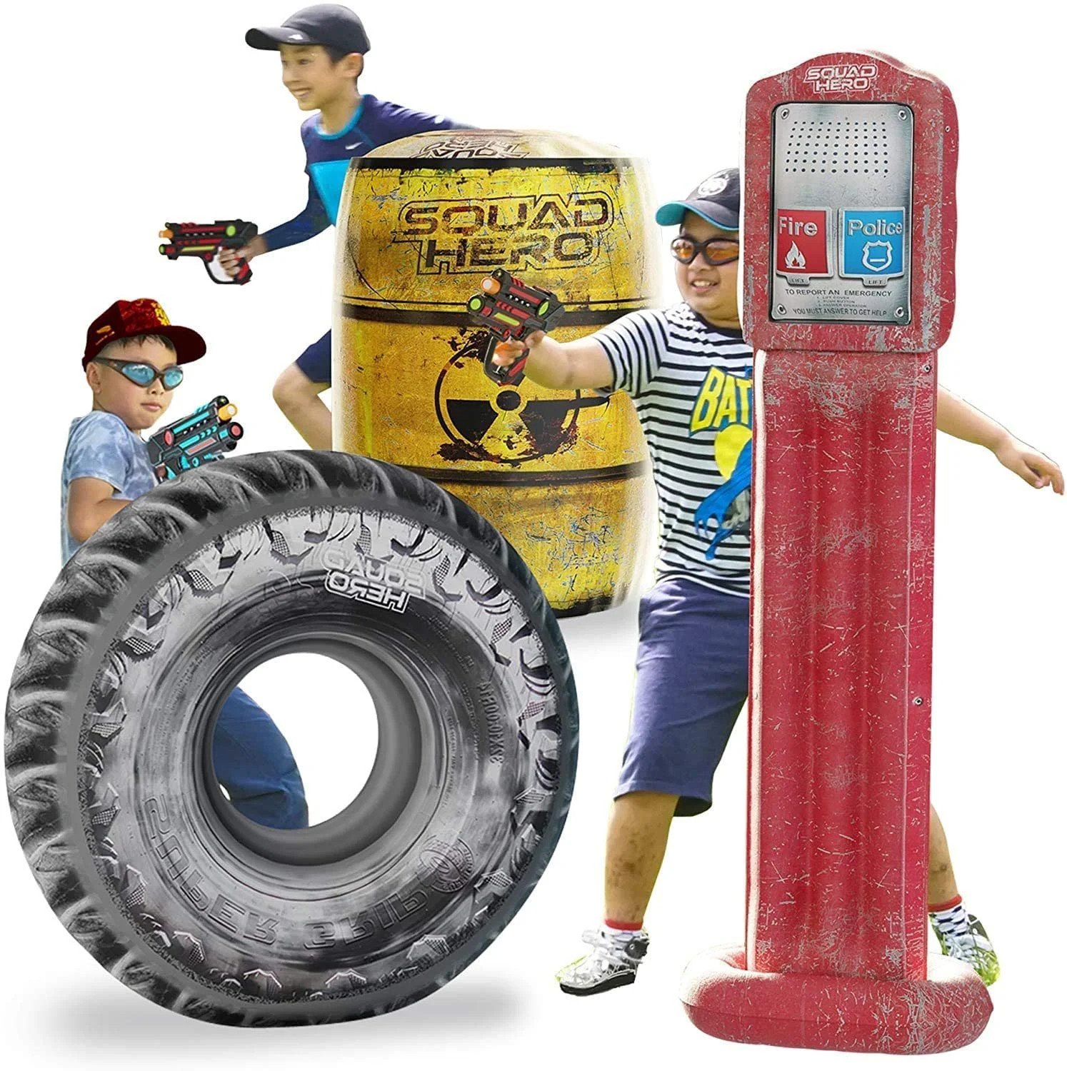 Combat Arena Inflatable Battle Obstacles Set - Compatible Laser Tag, Dart Guns, and Water Gun Gam... | Walmart (US)