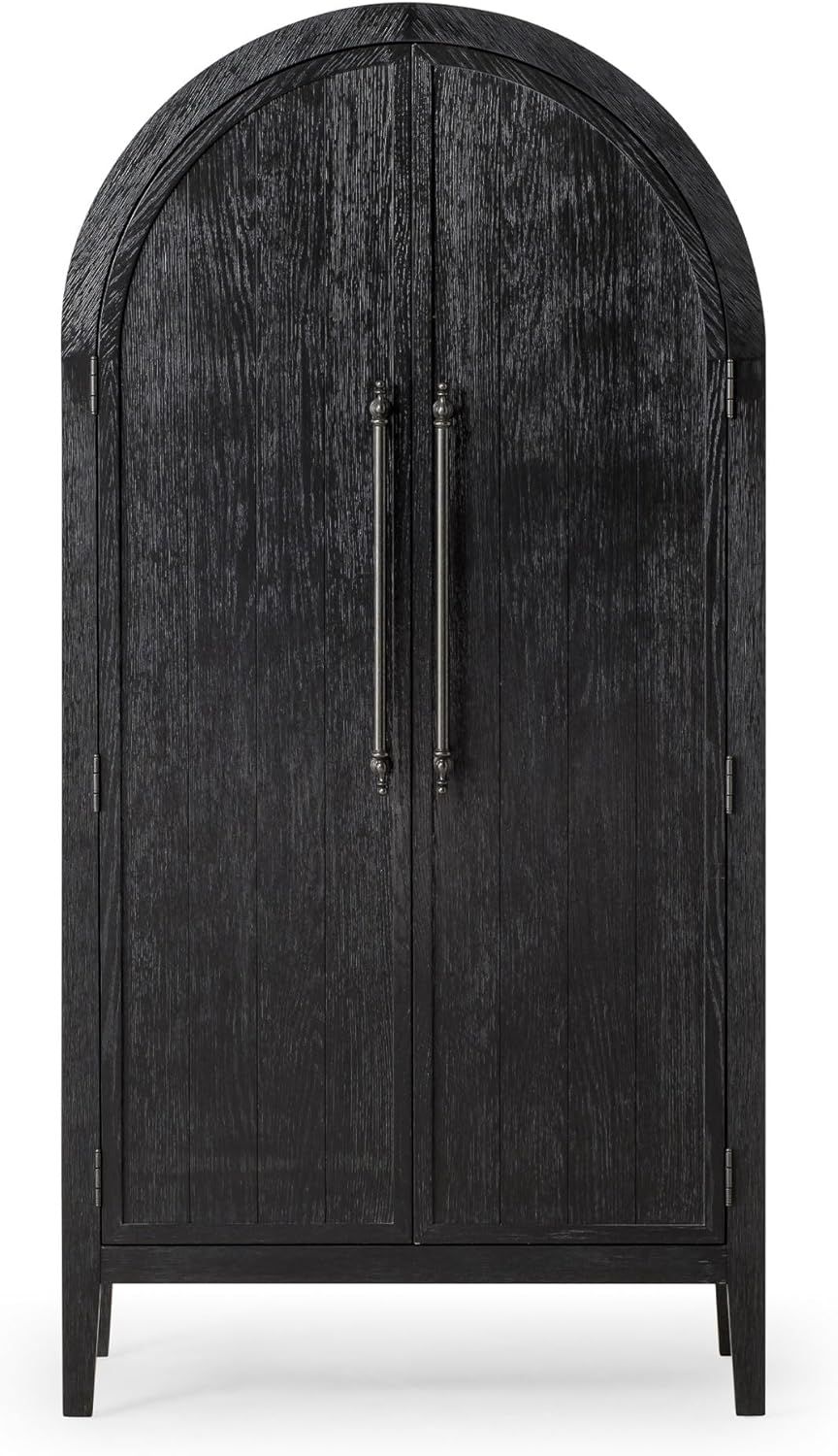 Maven Lane Selene Classical Wooden Cabinet in Antiqued Black Finish | Amazon (US)