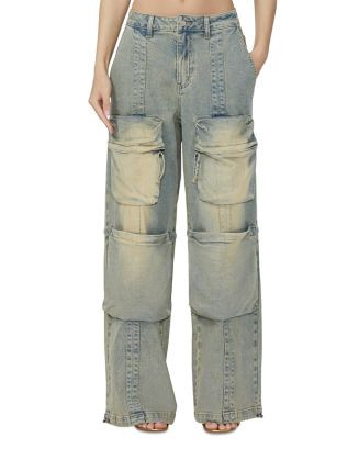High Rise Cargo Jeans in Mellow | Bloomingdale's (US)