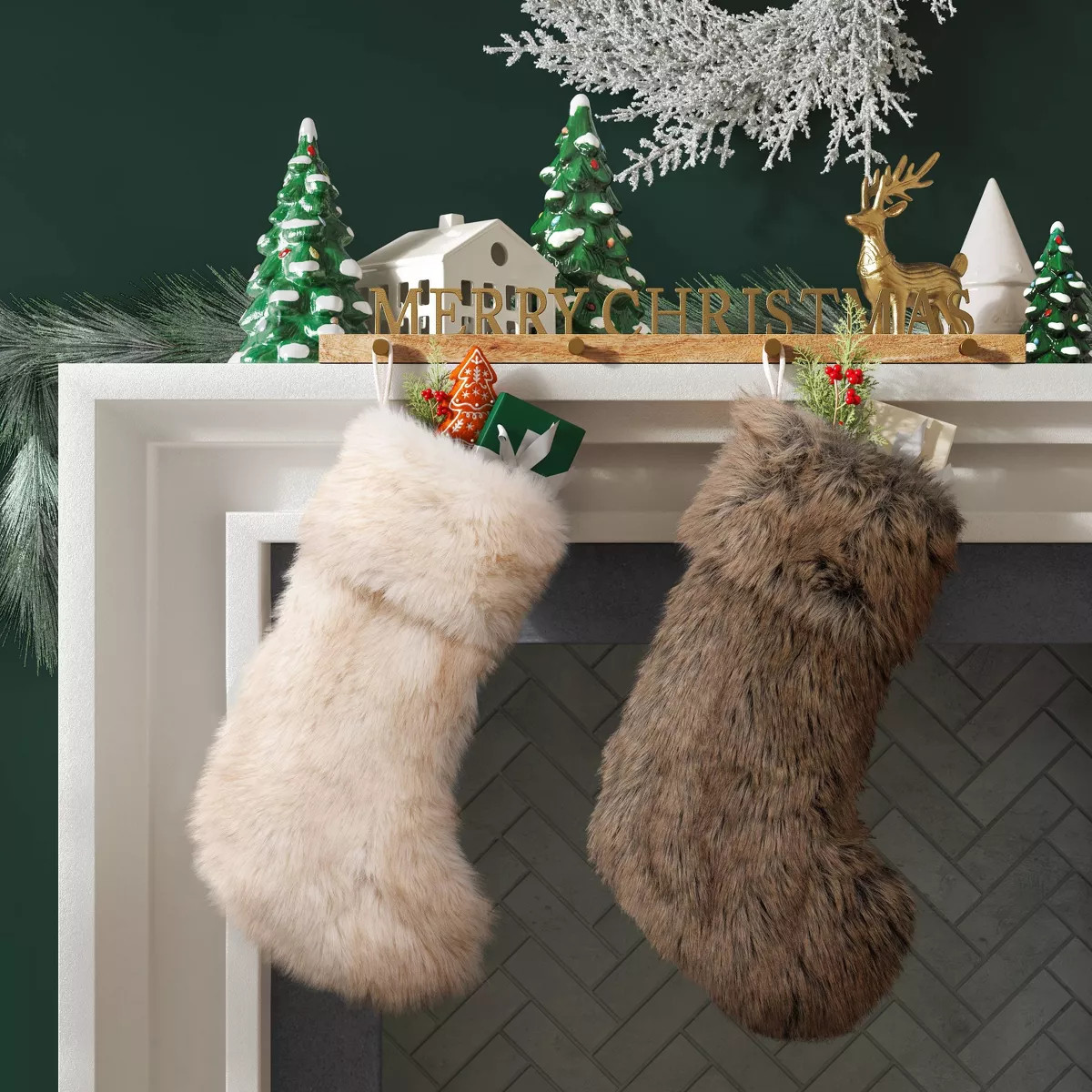 Faux Fur Stocking - Threshold™ | Target
