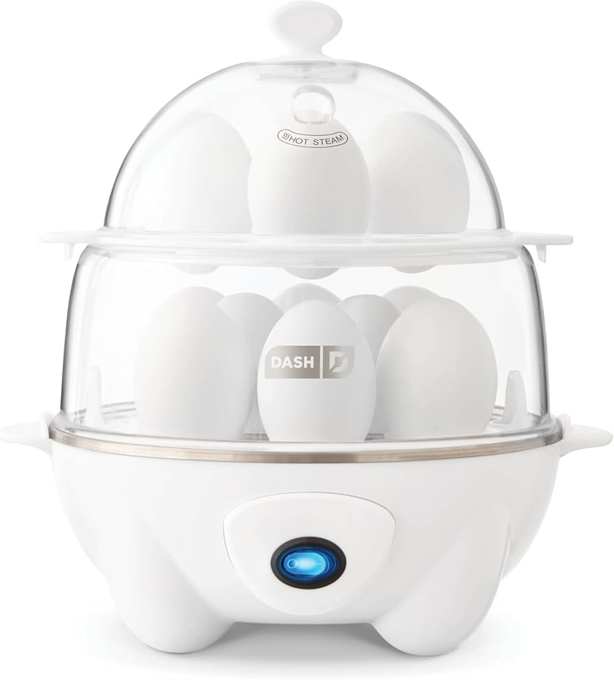DASH Deluxe Rapid Egg Cooker for Hard Boiled, Poached, Scrambled Eggs, Omelets, Steamed Vegetable... | Amazon (US)