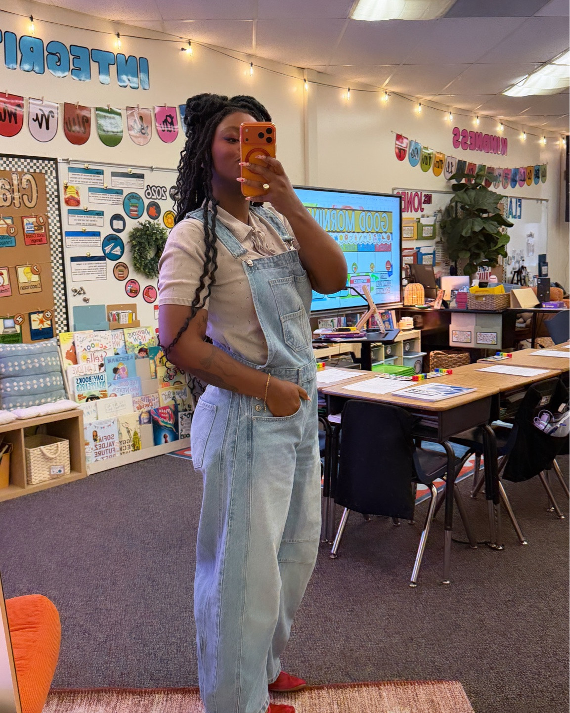 Wednesday! 
Overalls: Medium
Shirt: Small

#LTKdayinmylife #LTKgrwm #LTKootd