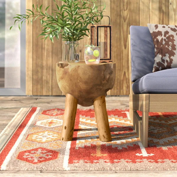 Katalina 16'' Tall Solid Wood Accent Stool | Wayfair North America