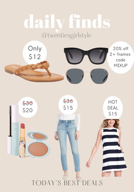 Daily Finds 🙌🏻🙌🏻

Quay sunglasses, Tarte, Old Navy and more on sale. 

#LTKsalealert #LTKstyletip #LTKbeauty