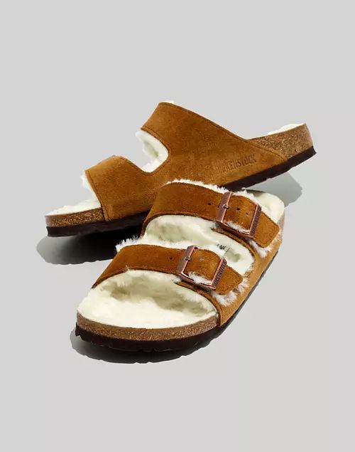 Birkenstock® Suede Arizona Sandals in Shearling | Madewell