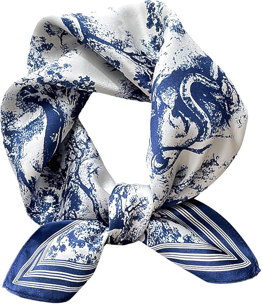 MEISEE 100% Pure Mulberry Silk Scarf 21" Square Scarf Neckerchief Headscarf Breathable Lightweigh... | Amazon (US)