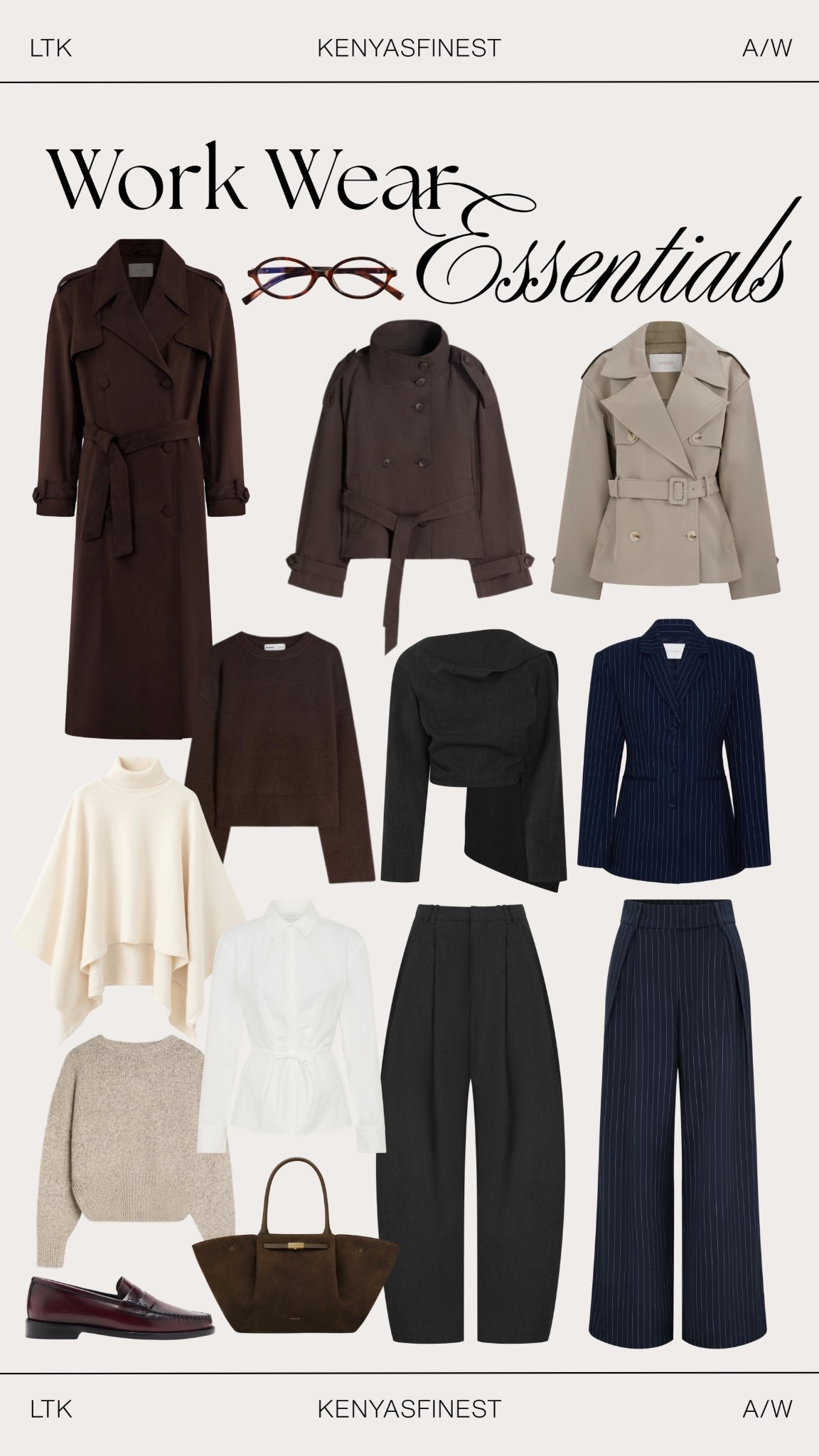 Work Wear Essentials ✨

Blazer, tailored trousers, shirt, blouse, office outfit, office inspo, trench coat, cape, knitwearr

#LTKuk #LTKworkwear #LTKwinter