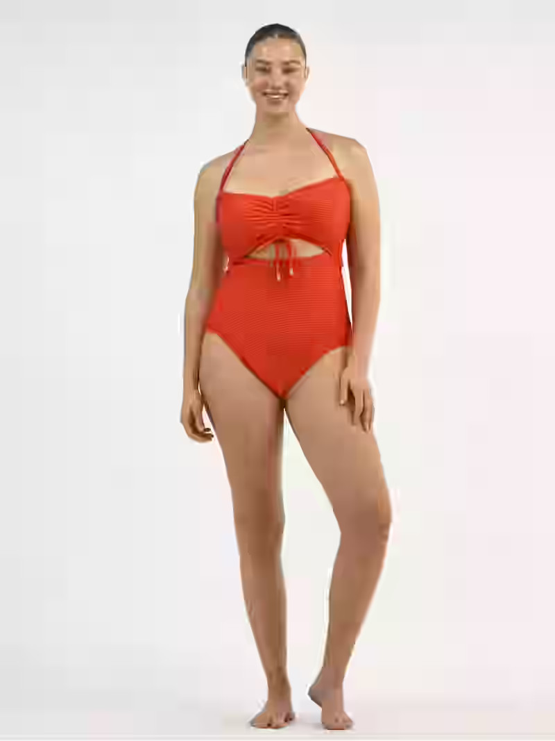 Time and Tru Women's and Women’s Plus Cutout One Piece Swimsuit, Sizes XS-3X | Walmart (US)