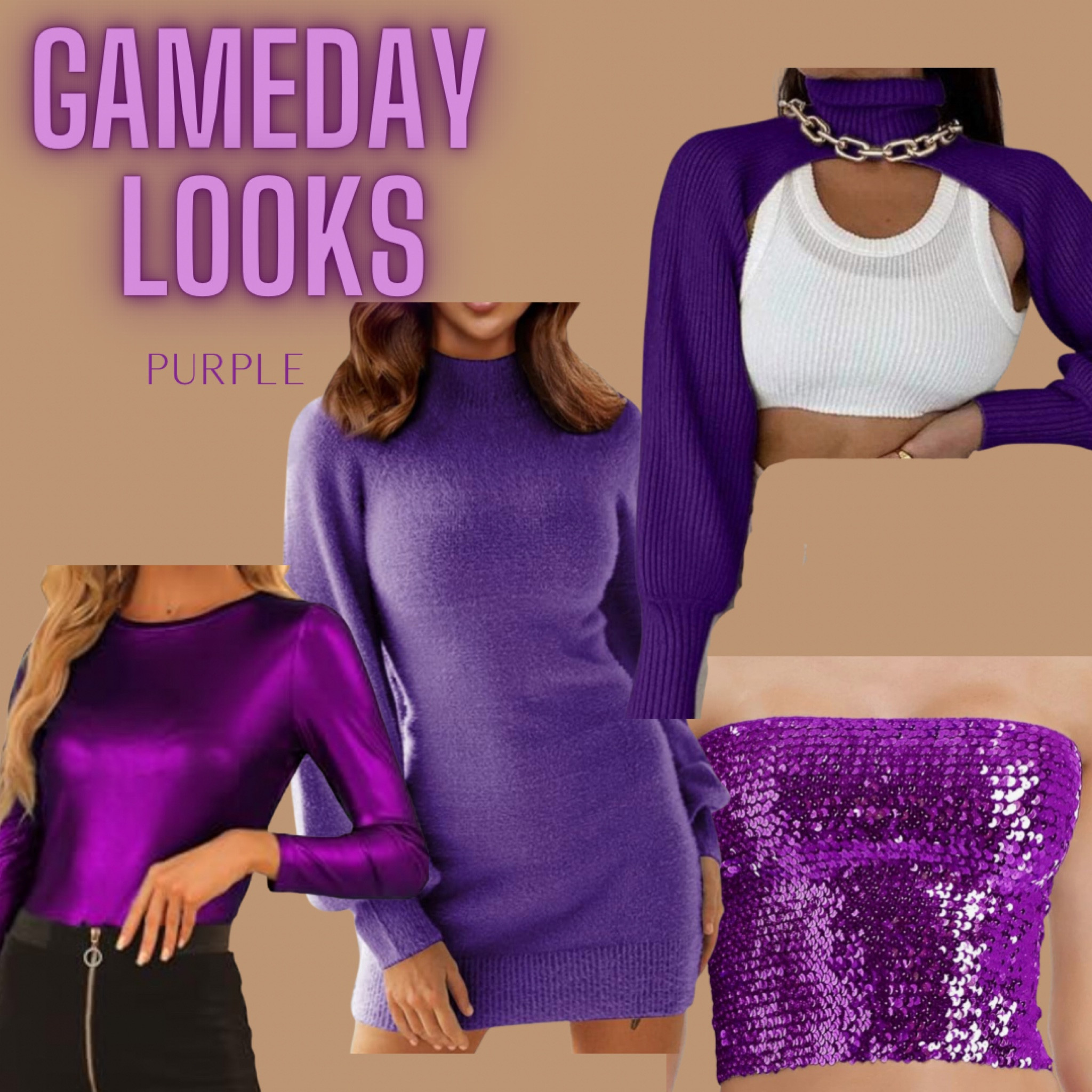 Purple GAMEDAY looks! 

#LTKSeasonal #LTKParties #LTKStyleTip
