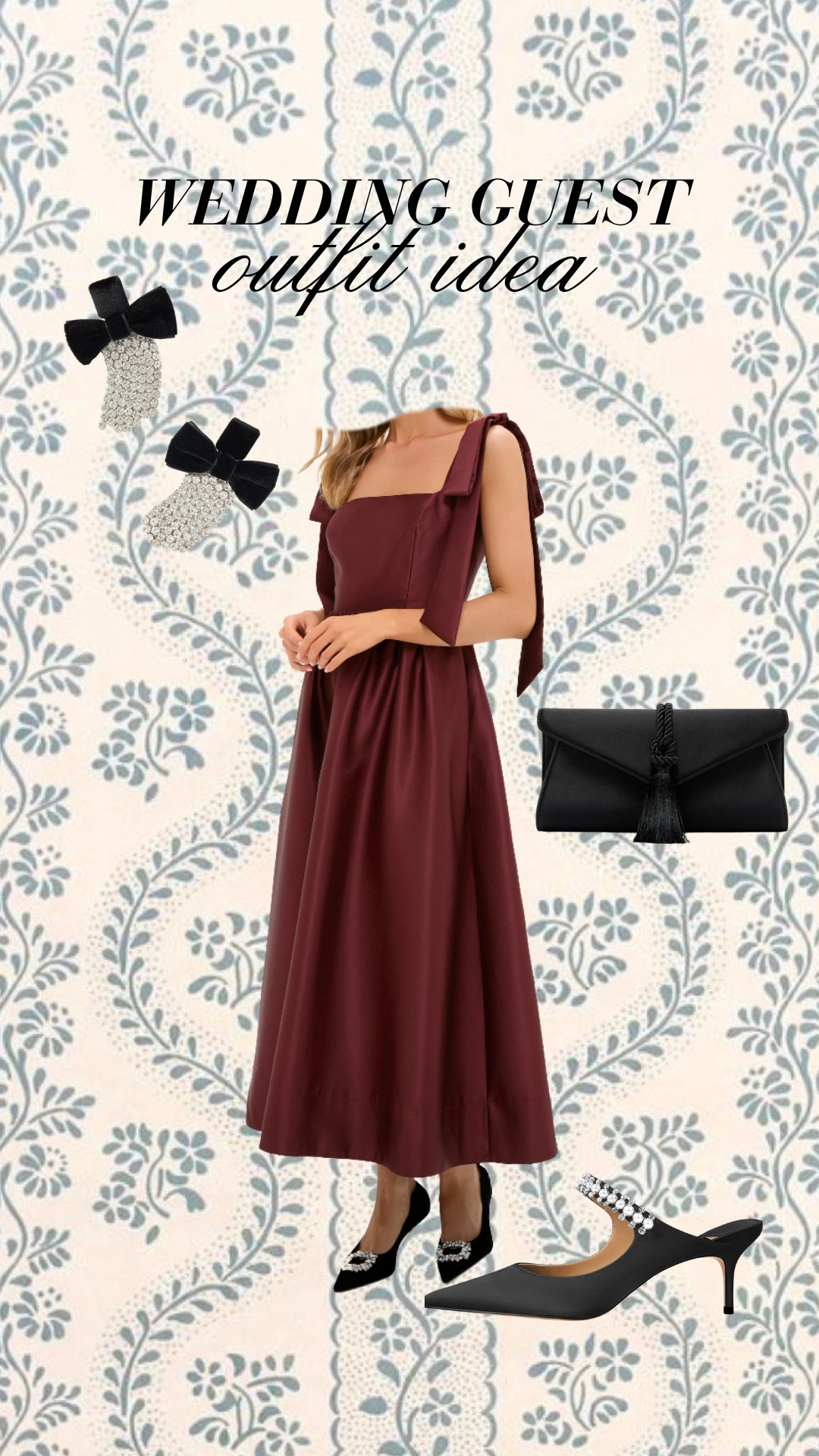 Winter wedding guest outfit idea!