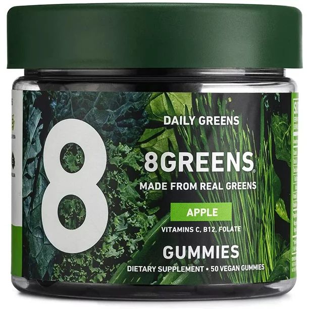 8Greens Daily Greens Gummies 50 Count Apple 50 Count Pack of 1 - Walmart.com | Walmart (US)