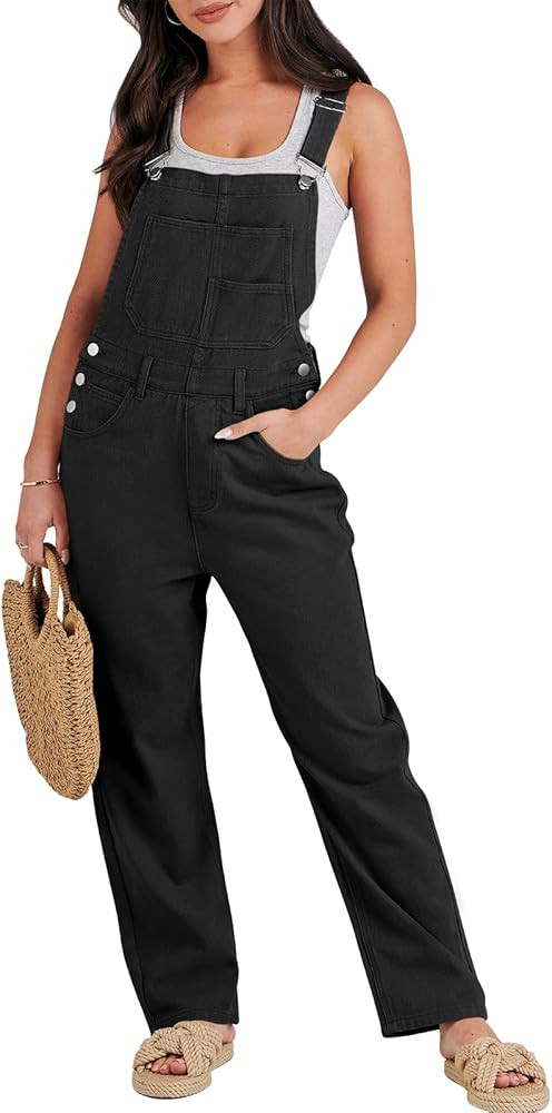 ANRABESS Overalls for Women Loose Fit Denim Overalls Adjustable Strap Jean Jumpsuit Bib Romper 20... | Amazon (US)