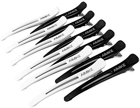 Hair Clips, AIMIKE 12 Pack Hair Clips for Styling and Sectioning, Non Slip Hair Clips with Silicone  | Amazon (US)
