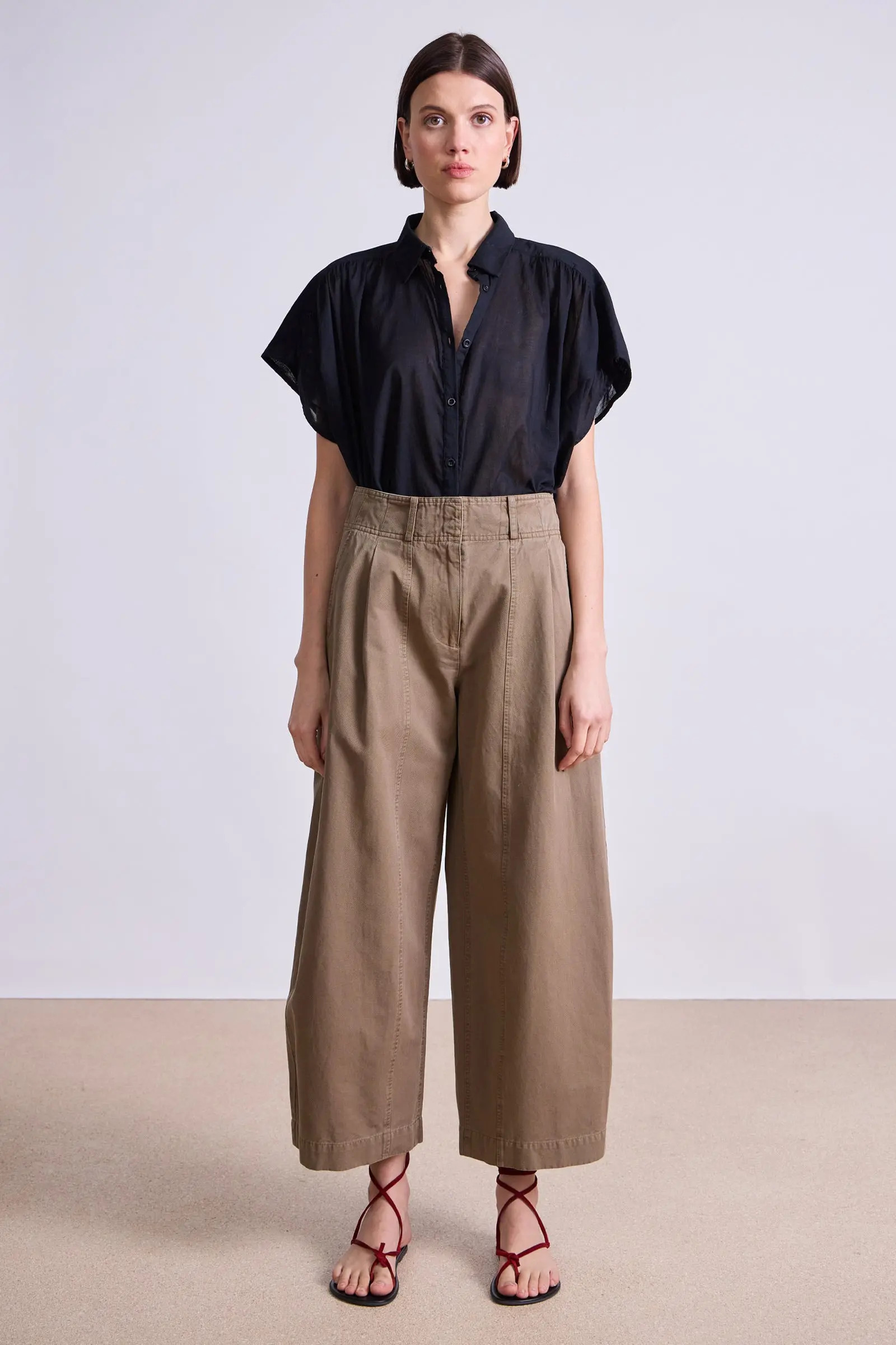 Cropped Cybil Trouser | Apiece Apart | Apiece Apart