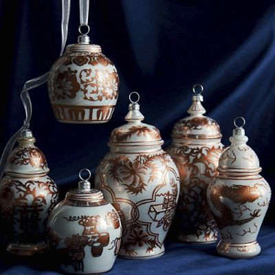 Ginger Jar Ornaments, Set of Six | Frontgate | Frontgate