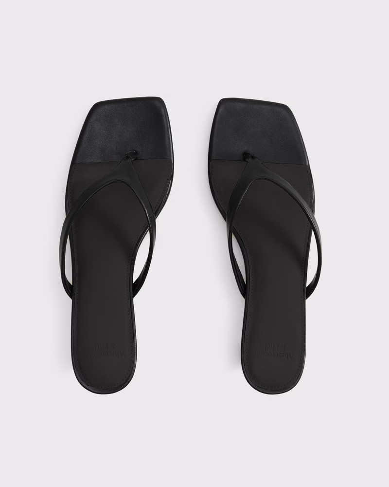 Thong Kitten Heel Sandals | Abercrombie & Fitch (US)