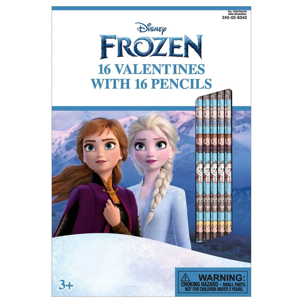 16ct Valentine's Pencils Exchange Cards Frozen | Target