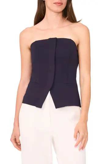 Halogen® Strapless Ponte Tailored Weskit Top in Navy Depths at Nordstrom Rack, Size X-Large | Nordstrom Rack
