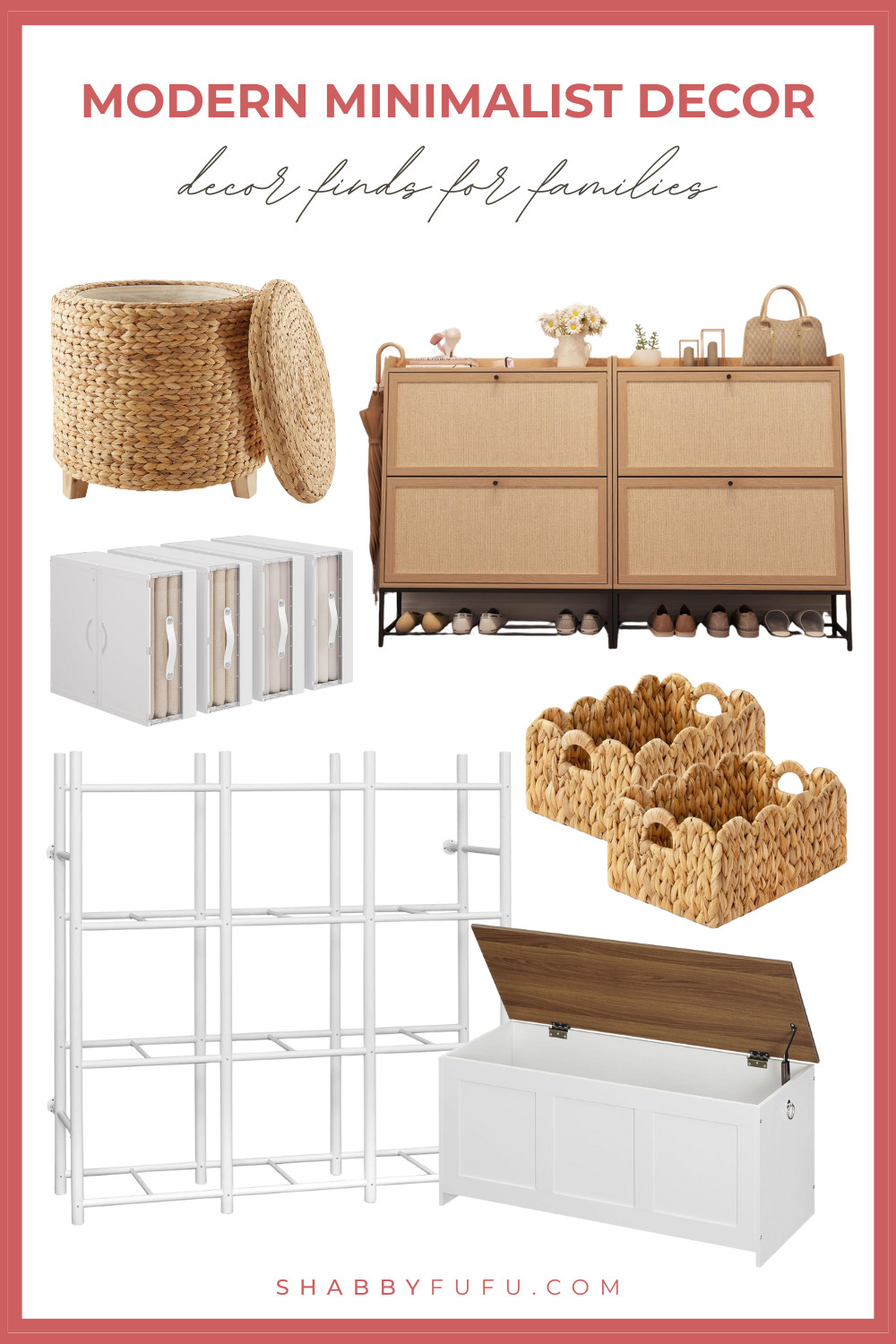 Create the perfect modern minimalist decor with these clean-lined storage solutions and natural textures!
 

 

#LTKHome #LTKKids #LTKFamily