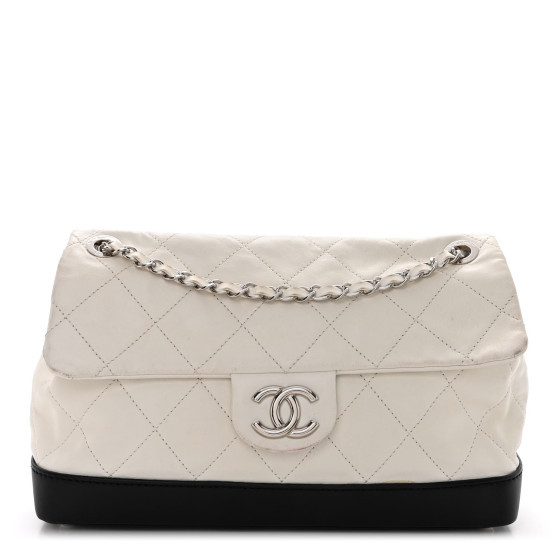 Calfskin Quilted VIP Flap White Black | FASHIONPHILE (US)