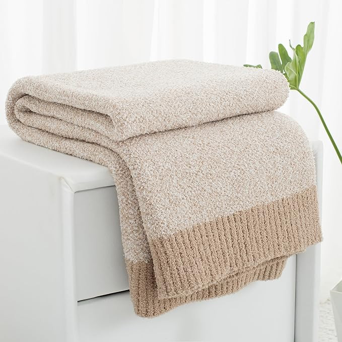 Carriediosa Heather Throw Blanket 50" X 60", 400GSM Ultra Soft Microfiber Fuzzy Fluffy Reversible... | Amazon (US)