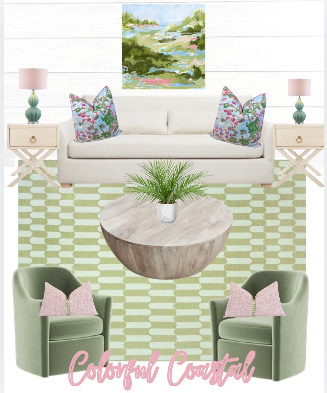 Pretty color living room. 

Colorful Coastal, colorful design, interior design

#LTKHome
