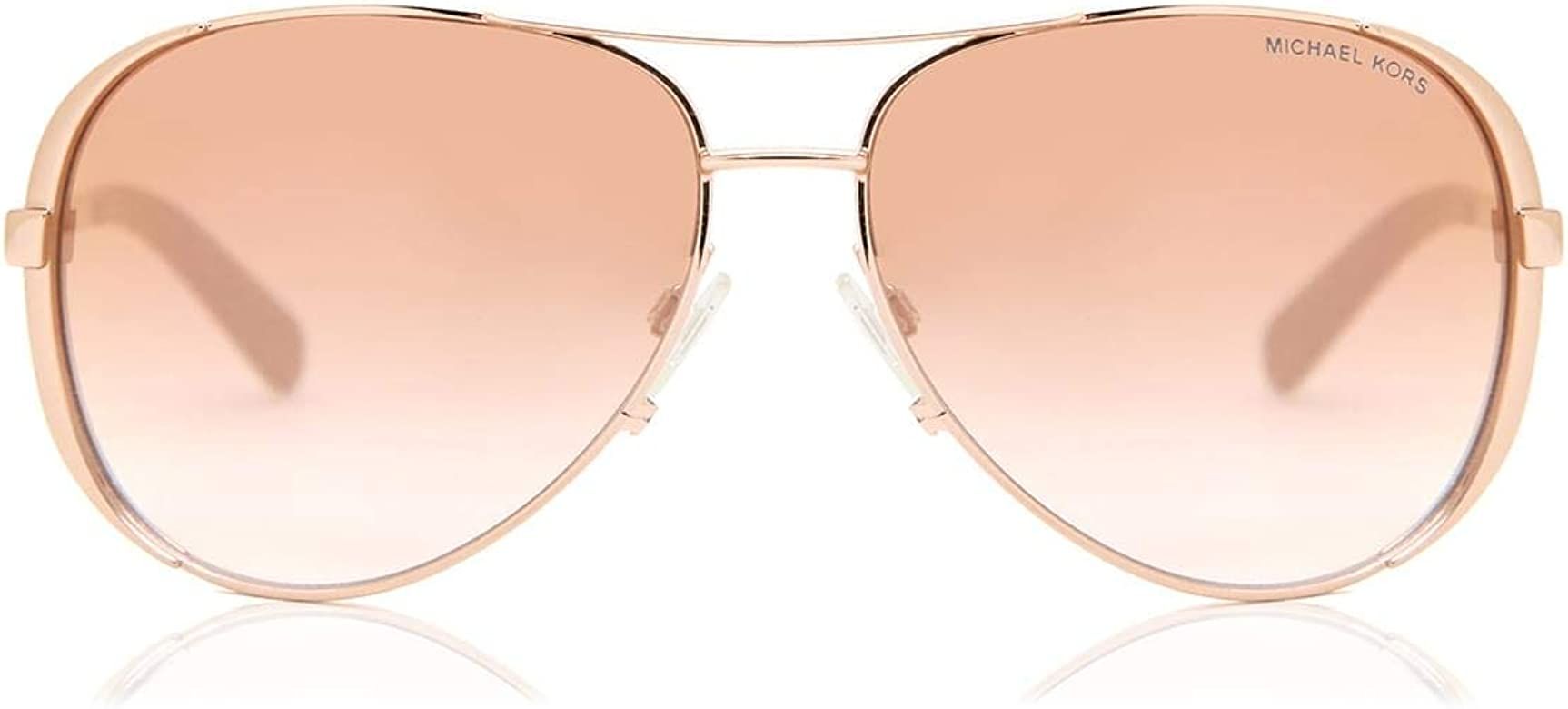 Michael Kors Sunglasses Gold Frame, Pink Lenses, 59MM | Amazon (US)