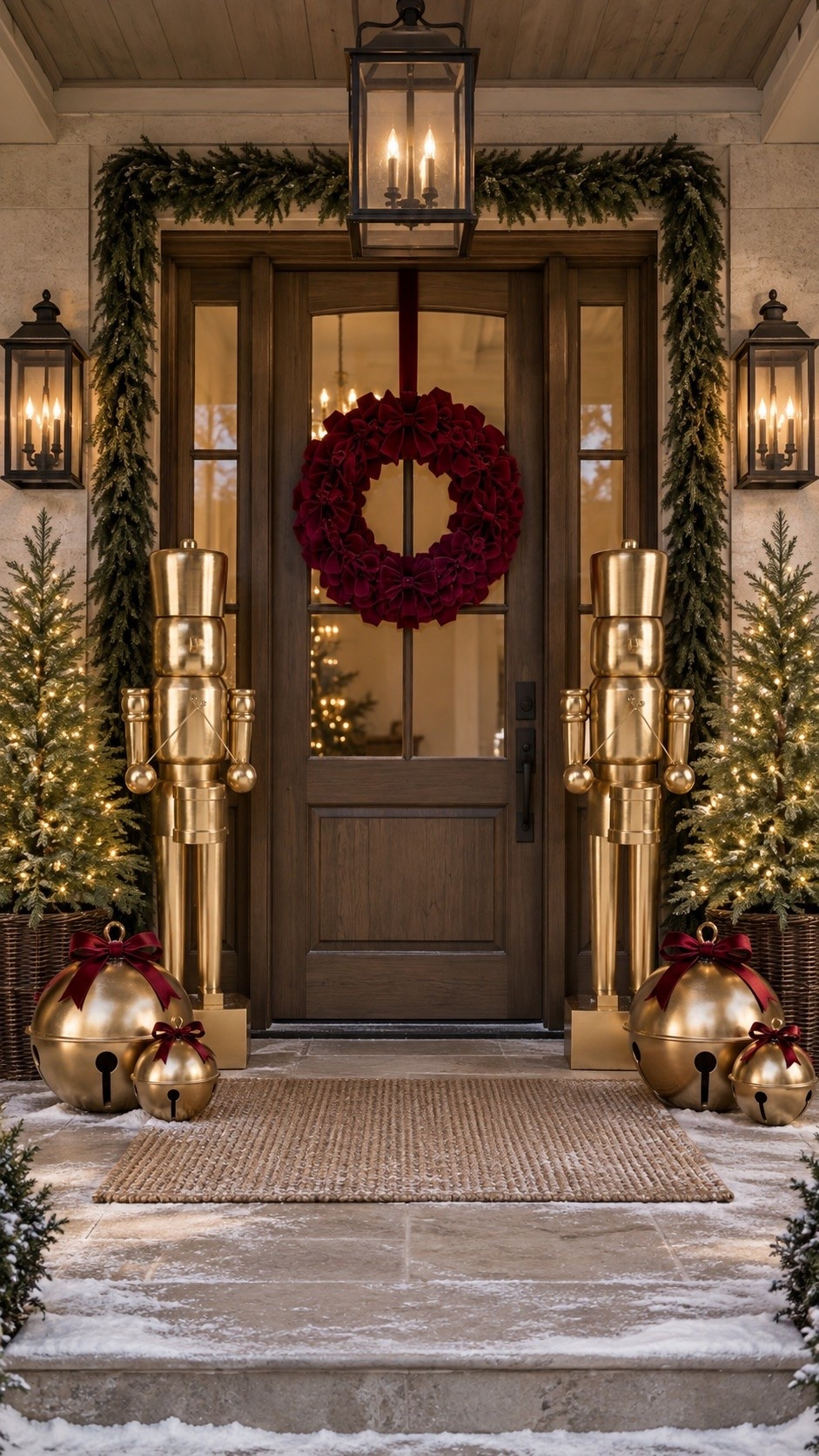 Yes I know it's early but we don't like risking sell outs 💁🏼‍♀️✨ this entire front porch is Walmart Christmas!! 🎄✨🤍

#LTKSeasonal #LTKHome
