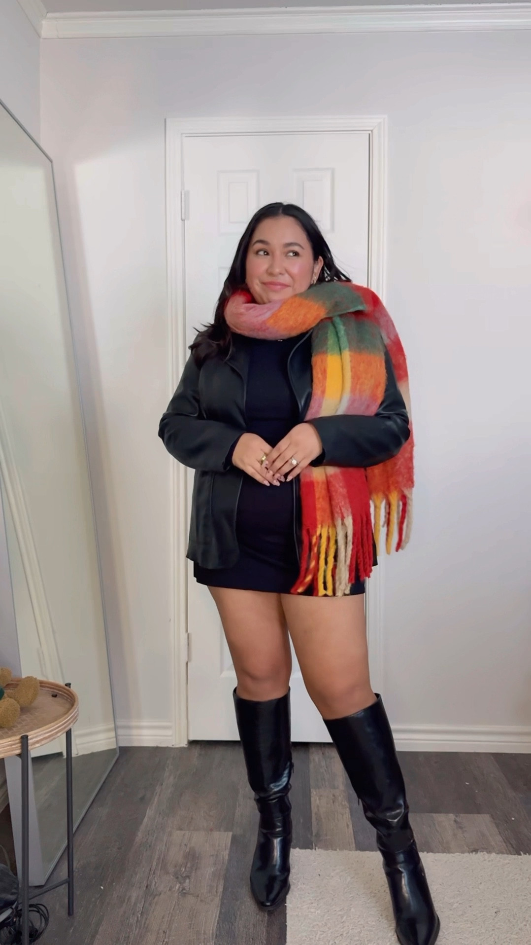 Winter Outfit Ideas Day 4 this time with black and a pop of color ❤️🧡💚🤍

Winter outfit, winter outfit ideas, winter midsize fashion, cold weather outfit

#LTKMidsize #LTKStyleTip #LTKFindsUnder100