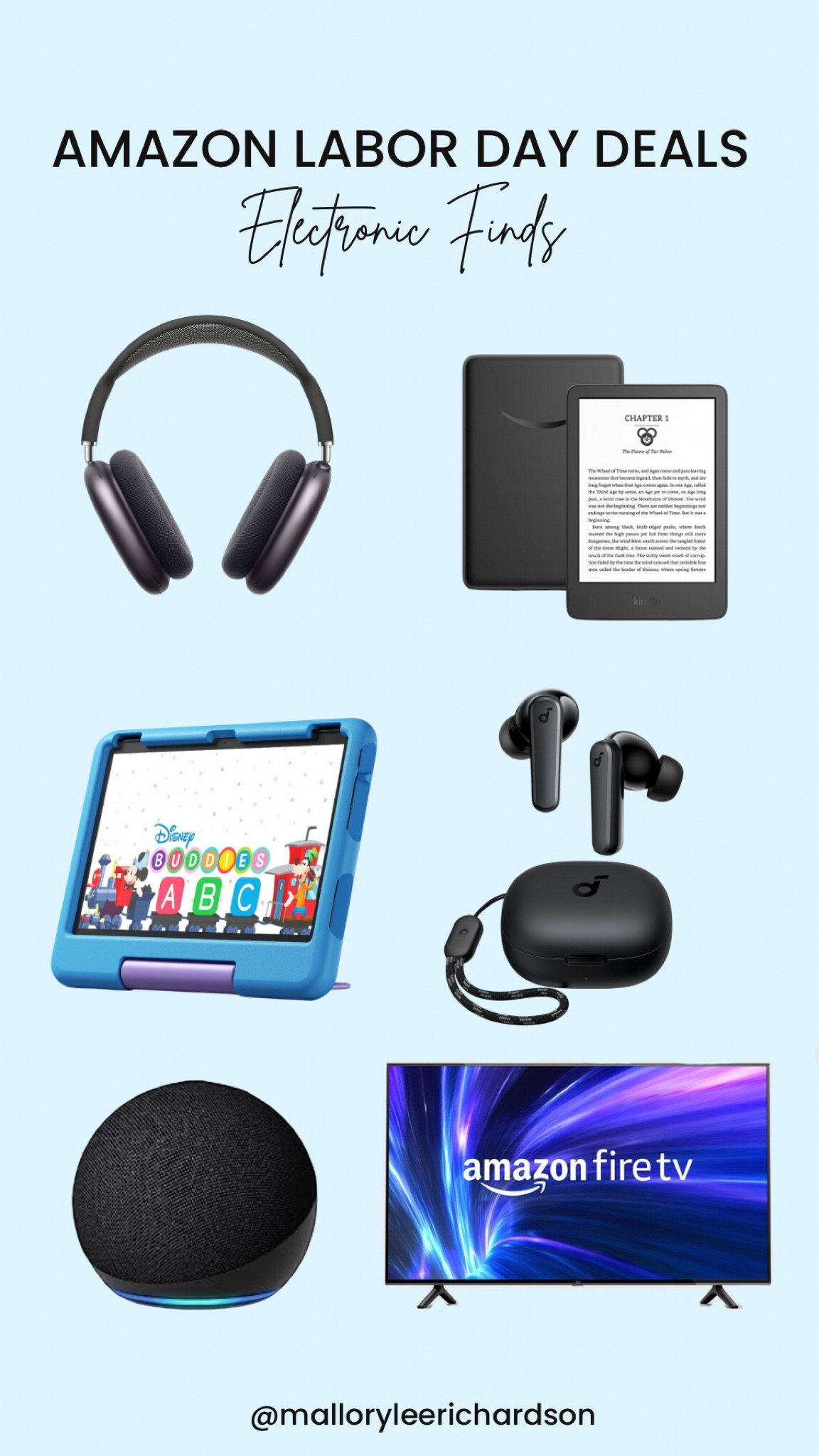 Amazon Electronics Labor Day Deals! 

amazon finds, amazon must haves, labor day sale, apple airpods max, kindle, sound cloud earbuds, amazon echo dot, amazon tv, electronics, sale 

#LTKHome #LTKSaleAlert