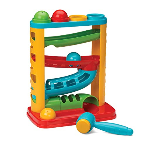 Infantino Bop & Drop Ball Tower - STEAM Educational Play, Hand-Eye Coordination Skills, and Cause and Effect Play for Babies & Toddlers, 12M+ | Amazon (US)