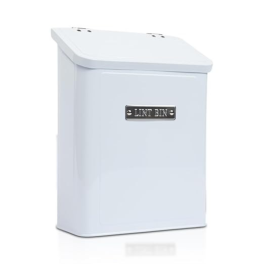 Embossed Magnetic Lint Bin For Laundry Room | Modern Farmhouse Laundry Lint Bin | Lint Trash Can ... | Amazon (US)