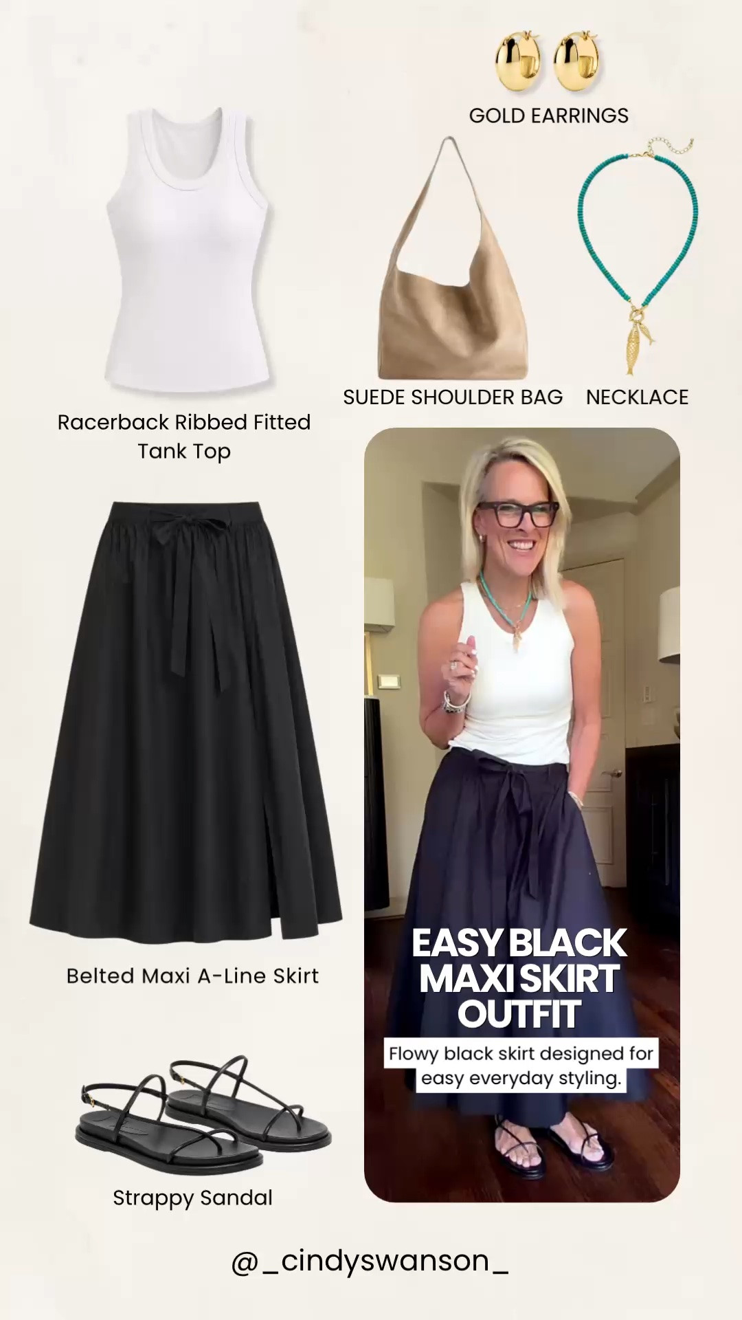 This black maxi skirt makes everyday dressing so easy. I love it with a fitted white tank and simple sandals for a comfortable, polished look—and the flowy A-line shape makes it easy to dress up or down.

💡 LTK MADE EASY
❤️ Heart = Support my posts!
🔖 Save = Get sale & restock alerts
📋 Lists = Keep favorites organized
📲 Share = Send lists and products to a friend. Hello, Christmas List!
💬 Comment = Ask me anything about what I’m wearing. :-)

#LTKootd #LTKOver40