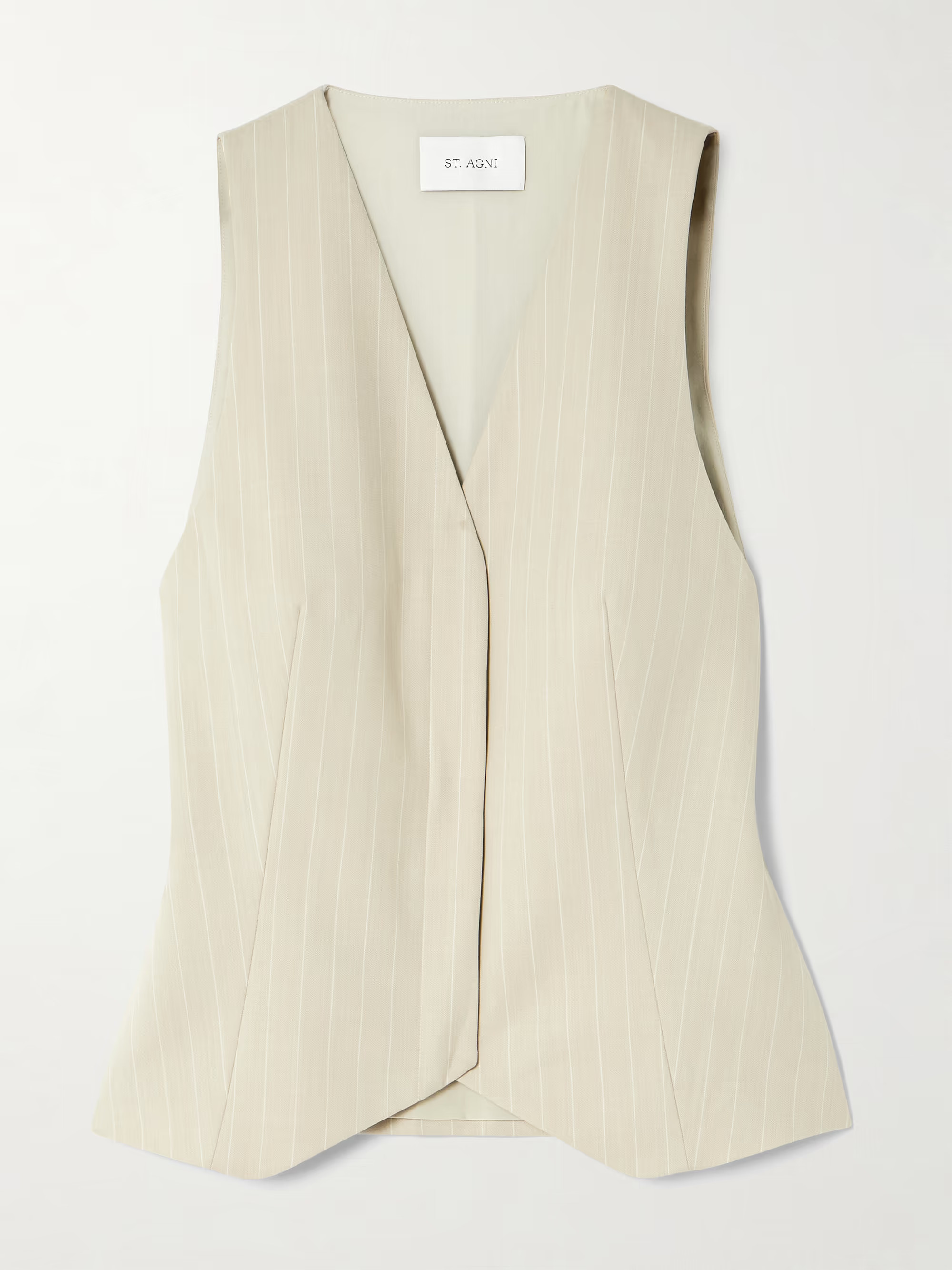 Pinstriped wool-blend twill vest | NET-A-PORTER (UK & EU)