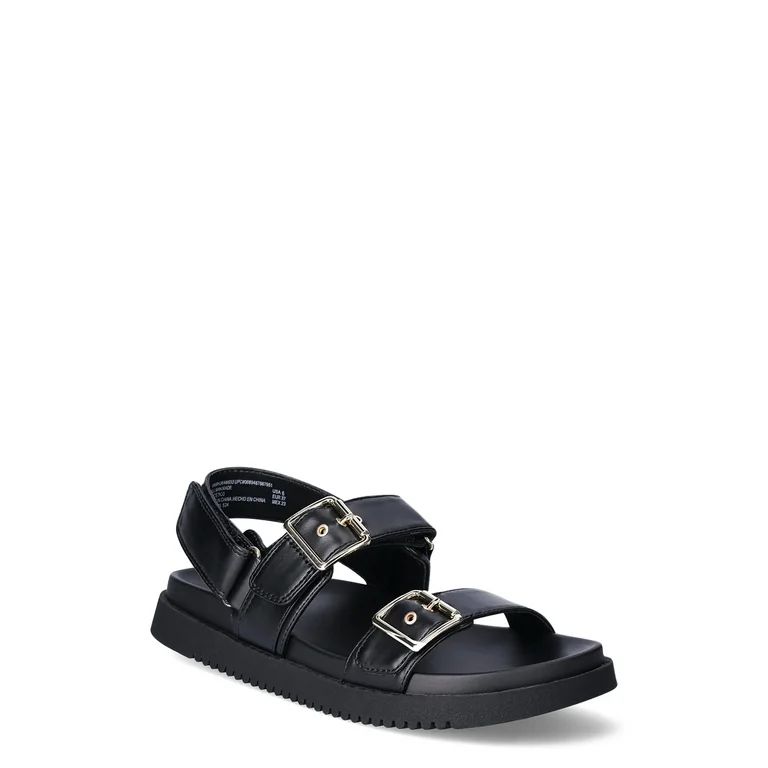 Madden NYC Women's Buckle Footbed Sandals - Walmart.com | Walmart (US)