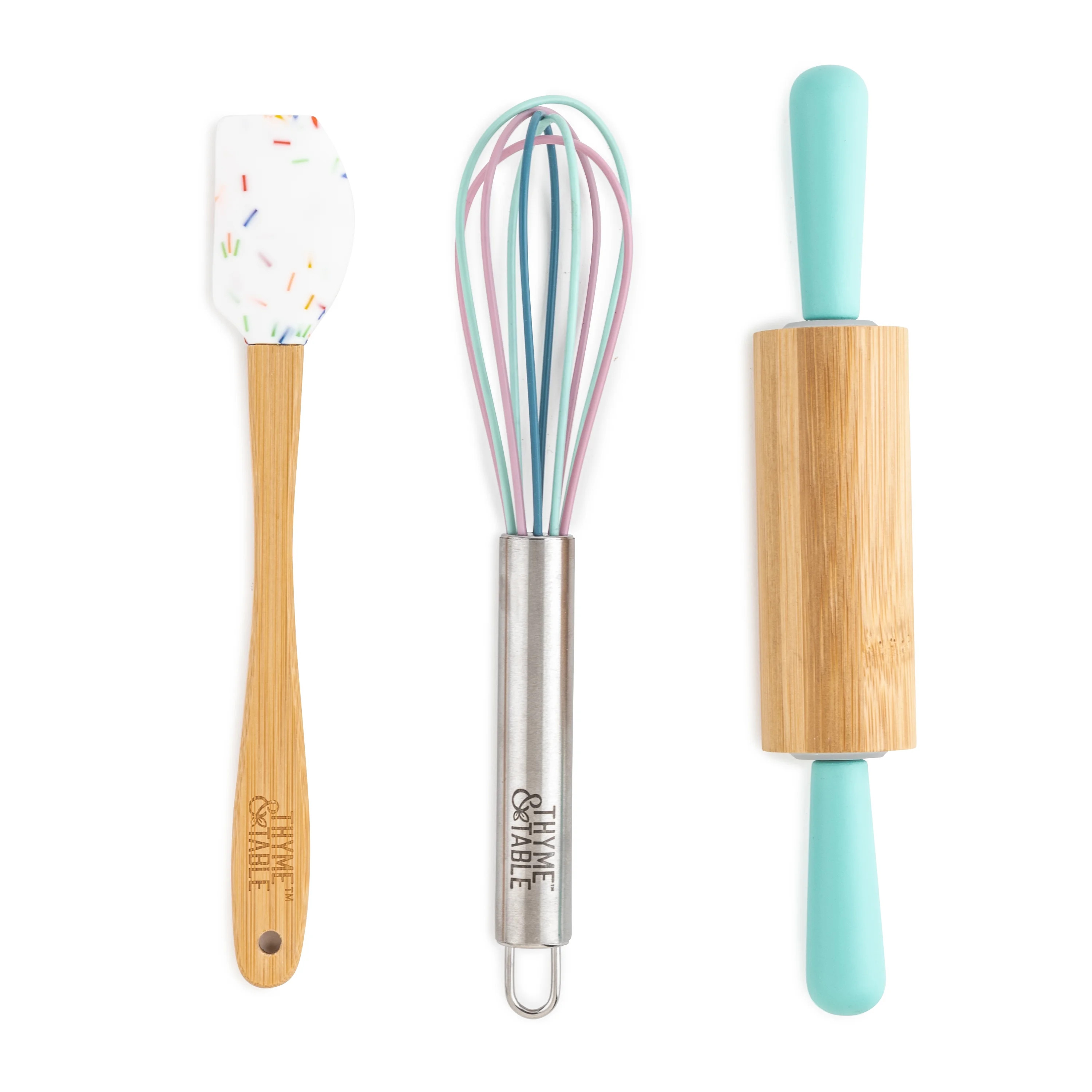 Thyme & Table Silicone Mini Bake Spatula, Whisk, Rolling Pin - Walmart.com | Walmart (US)