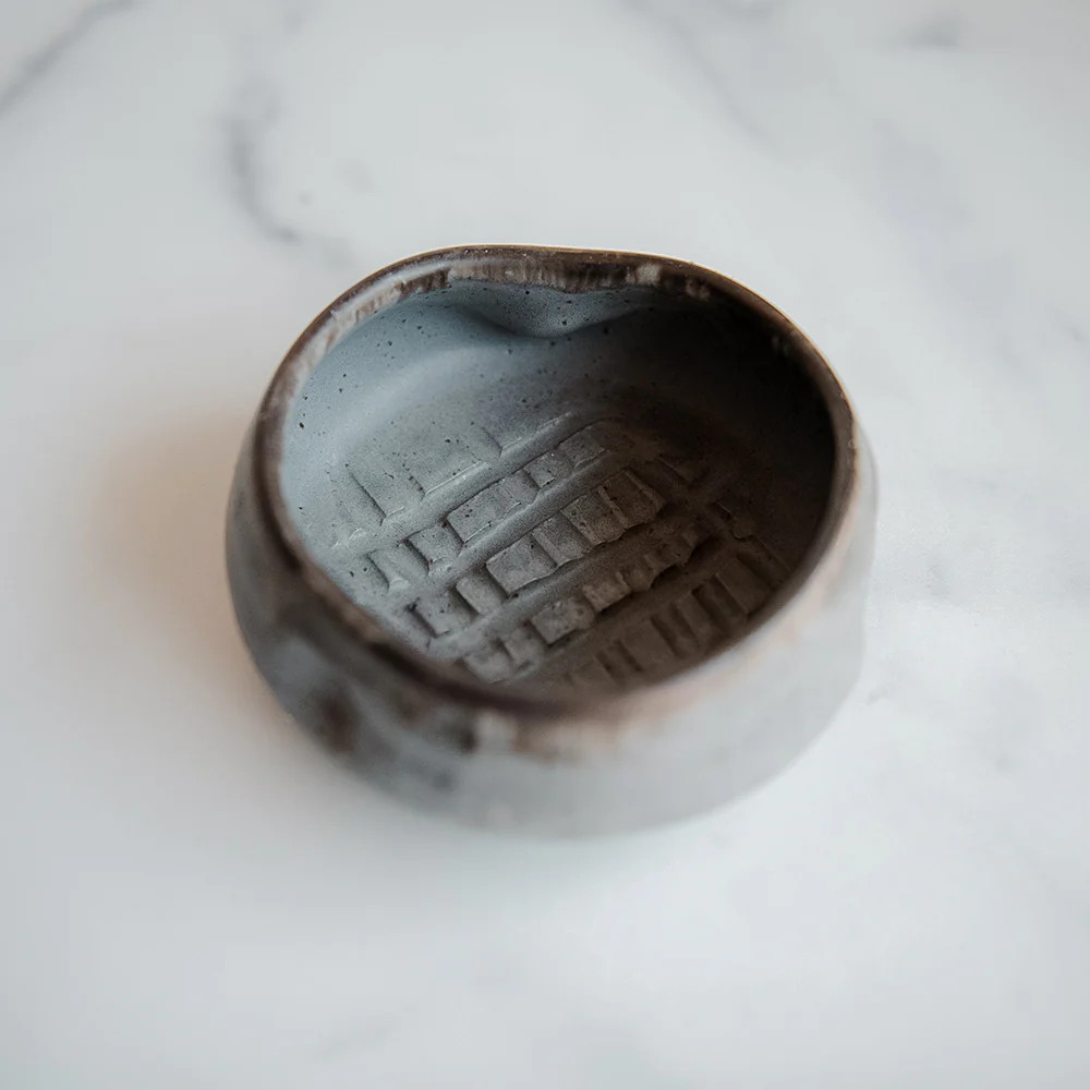 Ceramic Garlic Grater Bowl - Dark | Roan Iris