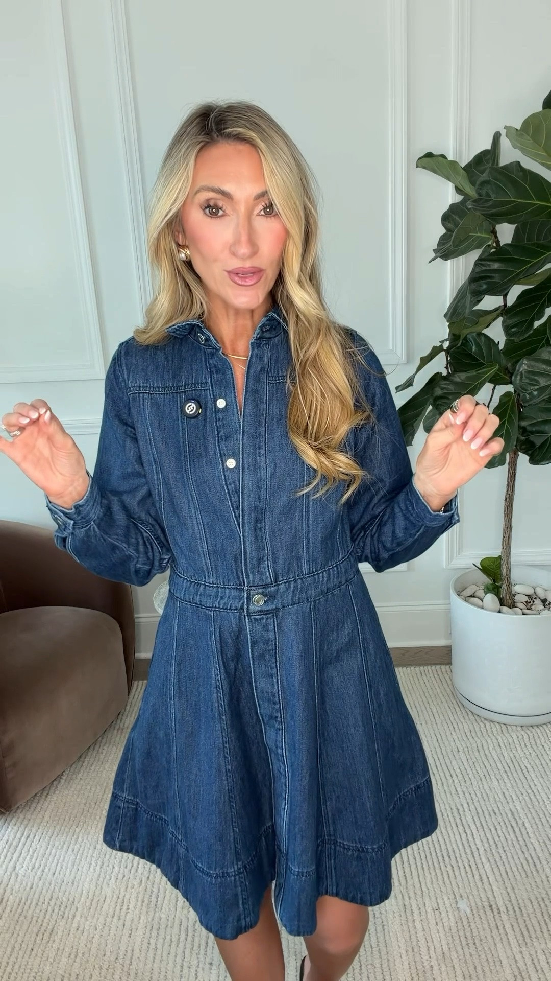 This denim dress is everything!! In love with it @Walmart

#LTKxWalmart #LTKNYFW #LTKgrwm