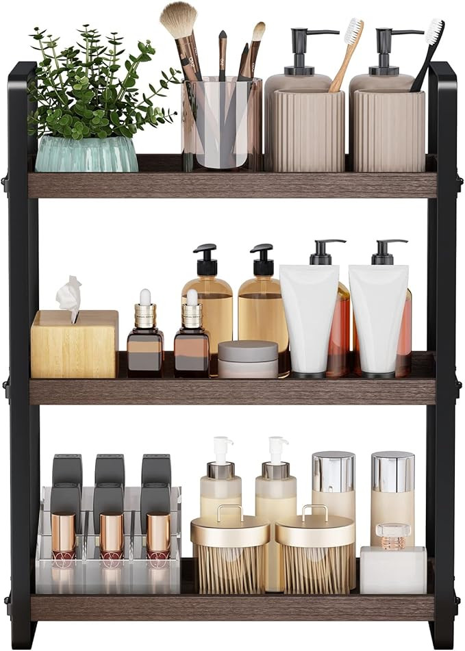 Bathroom Counter Organizer,Bathroom Countertop Organizer,Counter Shelf,Countertop Storage,Organiz... | Amazon (US)