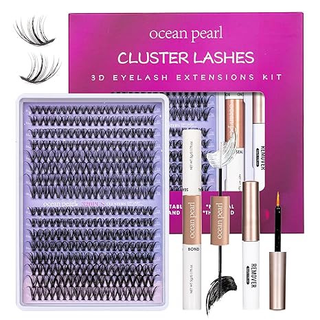 DIY Lash Extension Kit 320 Pcs Lash Clusters Kit Individual Lashes Natural 10-16mm C/D Curl with ... | Amazon (US)