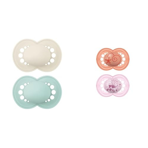MAM Original Matte Pacifier (1 Sterilizing Pacifier Case), 6 Plus Months, Unisex Baby Pacifier & Original Baby Pacifier, Nipple Shape Helps Promote Healthy Oral Development, Sterilizer Case | Amazon (US)