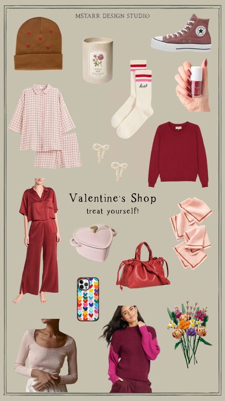 Valentine’s Day gifts for her…treat yourself! 

The Great, Studio Mcgee, Target, candle, home decor, hearts, red and pink, Converse, Target, H&M, Anthropologie, Shopbop, Madewell, leather bag, Cupcakes & Cashmere, jewelry, DÔEN, legos

#LTKFind #LTKunder50 #LTKSeasonal