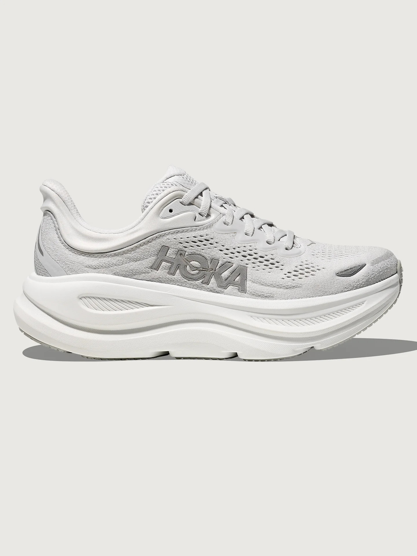 Hoka Bondi 9 - Stardust/Silver - Size 9.5 | Carbon38