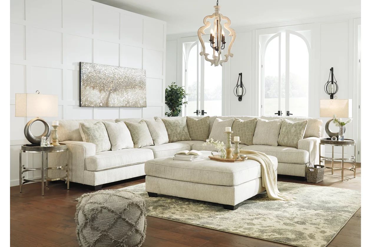 Rawcliffe 3-Piece Sectional with Ottoman | Ashley | Ashley Homestore