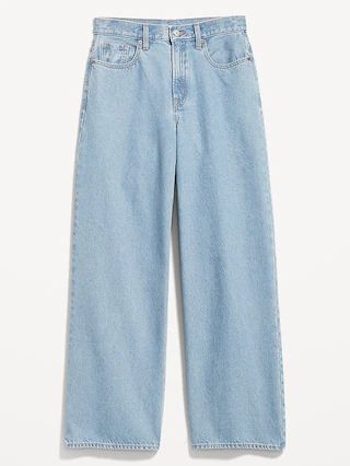 Extra High-Waisted Baggy Wide-Leg Non-Stretch Jeans for Women | Old Navy (US)