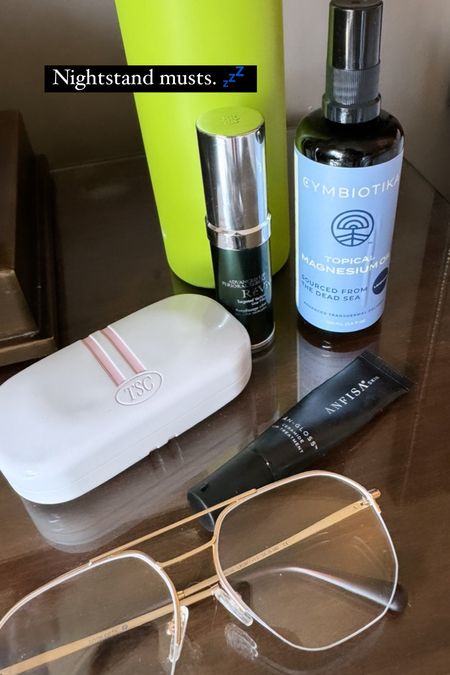 These 6 things are perpetually on my nightstand 💤💎

The mouth tape ensures I breathe through my use, helping to sharpen the jaw and give deep sleep. 

The lip serum works to smooth fine lines around the lips…luxe and effective. 

This hydroflask with a built in straw (that folds in when not in use) keeps my water ice cold all night. 

I love this pair of progressive glasses for +1 magnification while reading/looking at my phone. 

The Anfisa balm is truly the best for ultra hydrated lips that are full and bouncy upon waking. Nothing better in my experience. 

I spray magnesium on my feet every night to help promote deep sleep (it really works) and the other perk is that it massively reduces body odor…seriously, I barely have to wear deodorant when I use this regularly.  Unreal! 


#LTKFindsUnder50 #LTKBeauty #LTKTravel